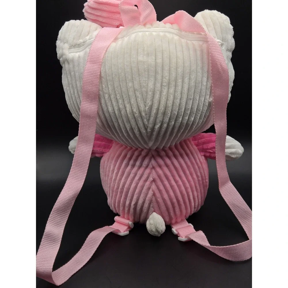 NWOT Sanrio Hello Kitty Plush Corduroy Backpack Pink White 2025 Kawaii